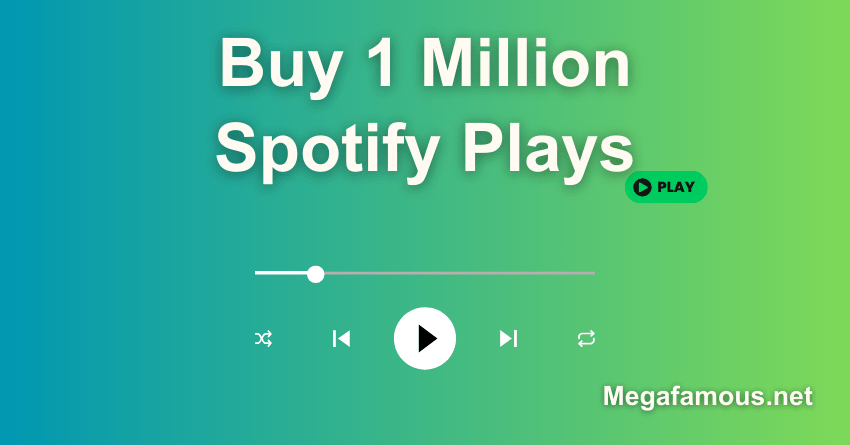 Buy 1 Million Spotify Plays Now